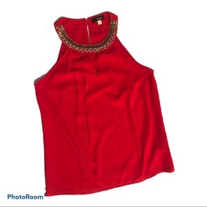 embellished neck top